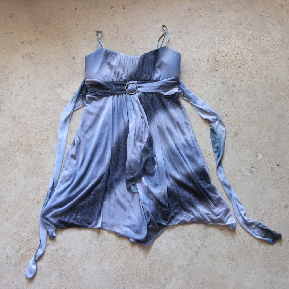 Vintage 00s Ruby rox Glitter Ombre Fairycore Party Dress XL